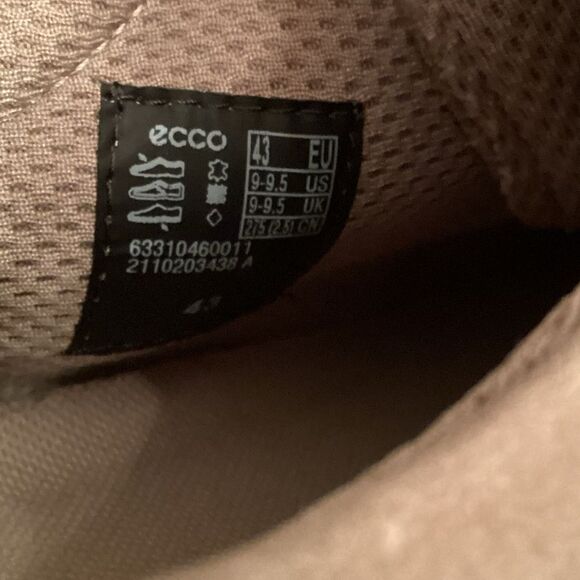 ECCO CS20 HYBRID  LEATHER OXFORD MOON ROCK CASHMERE EU 43 9-9.5 US LACE UP - Picture 10 of 10